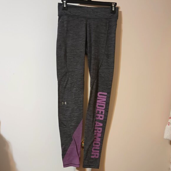 VGUC ~ Women's  Under Armour's Tech Printed Panel Leggings - Picture 1 of 5